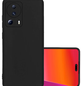 NoXx NoXx Xiaomi 13 Lite Hoesje Siliconen - Zwart