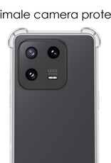 NoXx Hoes Geschikt voor Xiaomi 13 Pro Hoesje Siliconen Cover Shock Proof Back Case Shockproof Hoes - Transparant
