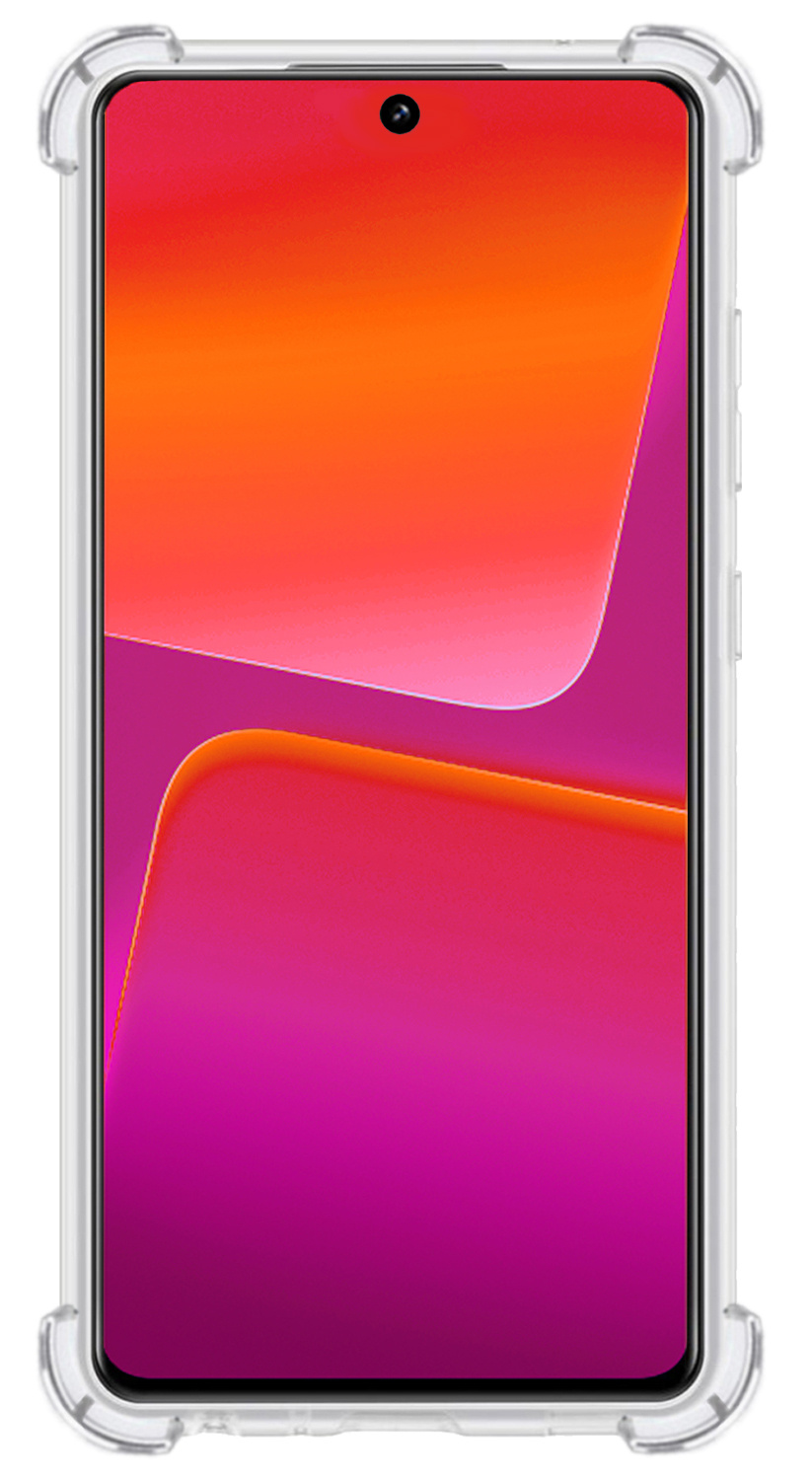 NoXx Hoes Geschikt voor Xiaomi 13 Pro Hoesje Siliconen Cover Shock Proof Back Case Shockproof Hoes - Transparant - 2x