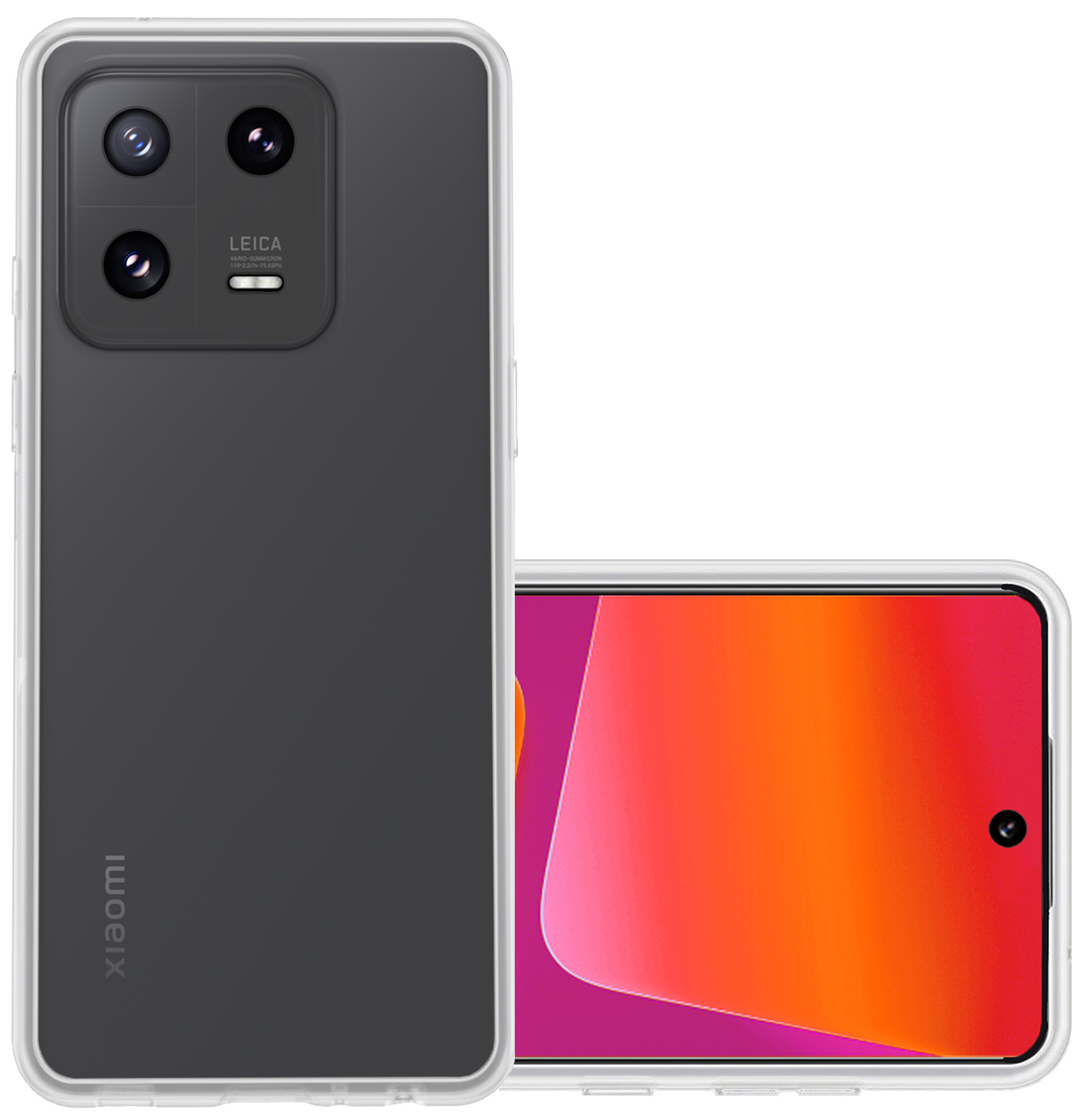 NoXx Hoes Geschikt voor Xiaomi 13 Pro Hoesje Cover Siliconen Back Case Hoes - Transparant
