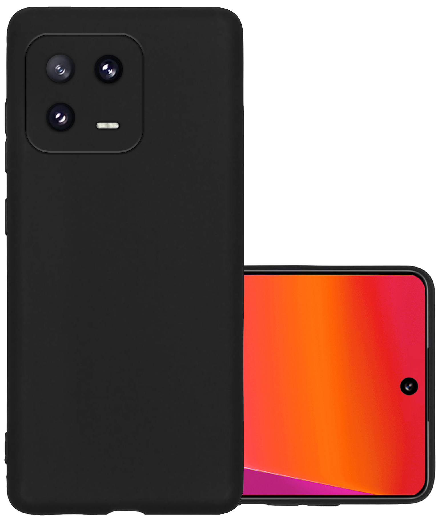 NoXx Hoes Geschikt voor Xiaomi 13 Pro Hoesje Cover Siliconen Back Case Hoes - Zwart