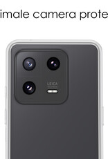 NoXx Hoes Geschikt voor Xiaomi 13 Pro Hoesje Cover Siliconen Back Case Hoes - Transparant - 2x