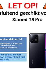 Nomfy Hoesje Geschikt voor Xiaomi 13 Pro Hoesje Siliconen Cover Case Met 2x Screenprotector - Hoes Geschikt voor Xiaomi 13 Pro Hoes Back Case - Zwart