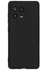 Nomfy Hoesje Geschikt voor Xiaomi 13 Pro Hoesje Siliconen Cover Case Met 2x Screenprotector - Hoes Geschikt voor Xiaomi 13 Pro Hoes Back Case - Zwart