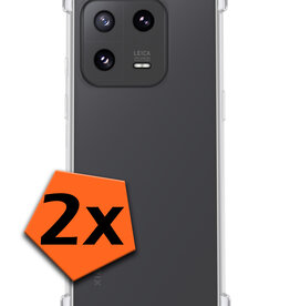 Nomfy Nomfy Xiaomi 13 Hoesje Shockproof - Transparant - 2 PACK