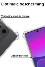 Nomfy Hoesje Geschikt voor Xiaomi 13 Hoesje Shock Proof Cover Case Shockproof - Hoes Geschikt voor Xiaomi 13 Hoes Siliconen Back Case - Transparant - 2 PACK