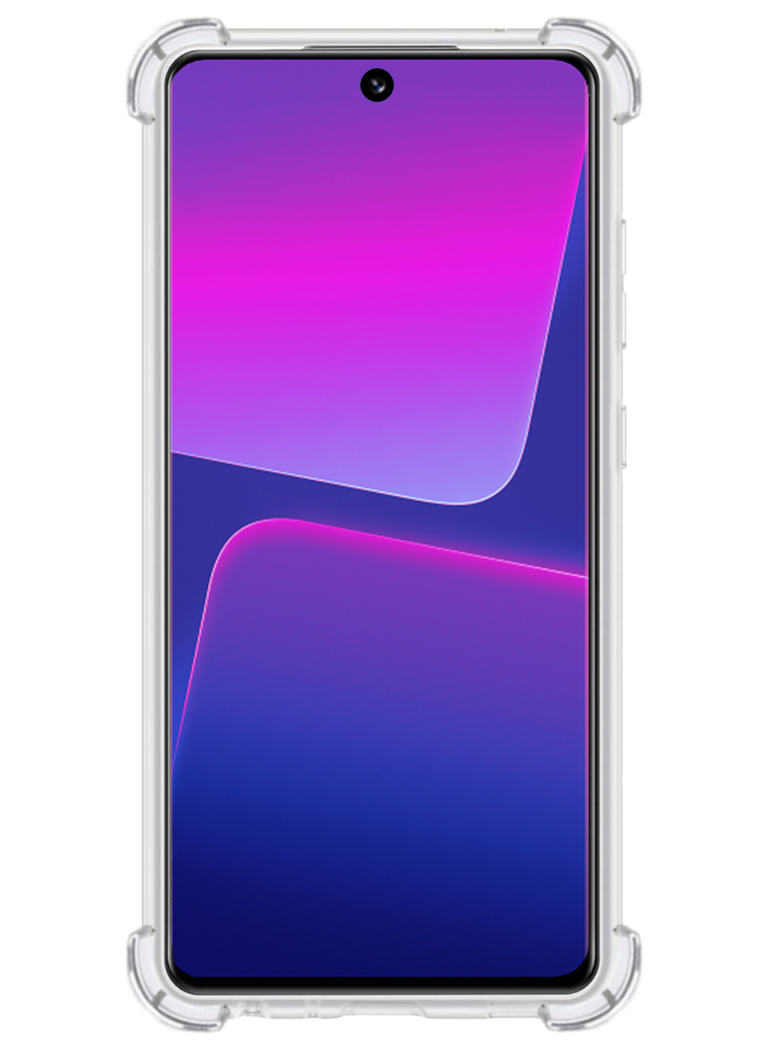 Nomfy Hoesje Geschikt voor Xiaomi 13 Hoesje Shock Proof Cover Case Shockproof Met Screenprotector - Hoes Geschikt voor Xiaomi 13 Hoes Siliconen Back Case - Transparant