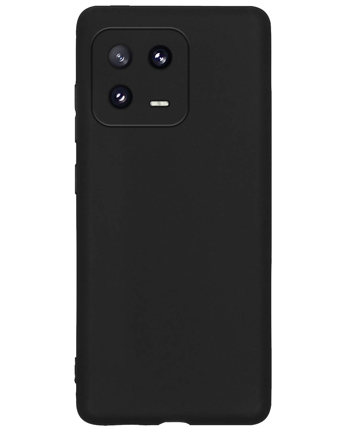 Nomfy Hoesje Geschikt voor Xiaomi 13 Hoesje Siliconen Cover Case - Hoes Geschikt voor Xiaomi 13 Hoes Back Case - Zwart