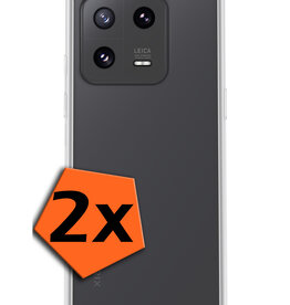 Nomfy Nomfy Xiaomi 13 Hoesje Siliconen - Transparant - 2 PACK