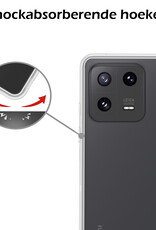 Nomfy Hoesje Geschikt voor Xiaomi 13 Hoesje Siliconen Cover Case Met Screenprotector - Hoes Geschikt voor Xiaomi 13 Hoes Back Case - Transparant
