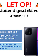 Nomfy Hoesje Geschikt voor Xiaomi 13 Hoesje Siliconen Cover Case Met Screenprotector - Hoes Geschikt voor Xiaomi 13 Hoes Back Case - Zwart