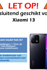 Nomfy Xiaomi 13 Hoesje Siliconen Case Back Cover Met 2x Screenprotector - Xiaomi 13 Hoes Cover Silicone - Zwart