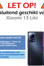 Nomfy Hoesje Geschikt voor Xiaomi 13 Lite Hoesje Shock Proof Cover Case Shockproof - Hoes Geschikt voor Xiaomi 13 Lite Hoes Siliconen Back Case - Transparant