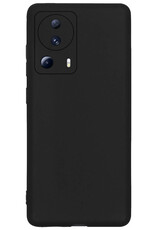 Nomfy Xiaomi 13 Lite Hoesje Siliconen Case Back Cover - Xiaomi 13 Lite Hoes Cover Silicone - Zwart