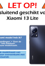 Nomfy Hoesje Geschikt voor Xiaomi 13 Lite Hoesje Siliconen Cover Case - Hoes Geschikt voor Xiaomi 13 Lite Hoes Back Case - Zwart
