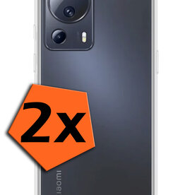 Nomfy Nomfy Xiaomi 13 Lite Hoesje Siliconen - Transparant - 2 PACK