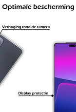 Nomfy Hoesje Geschikt voor Xiaomi 13 Lite Hoesje Siliconen Cover Case Met Screenprotector - Hoes Geschikt voor Xiaomi 13 Lite Hoes Back Case - Transparant