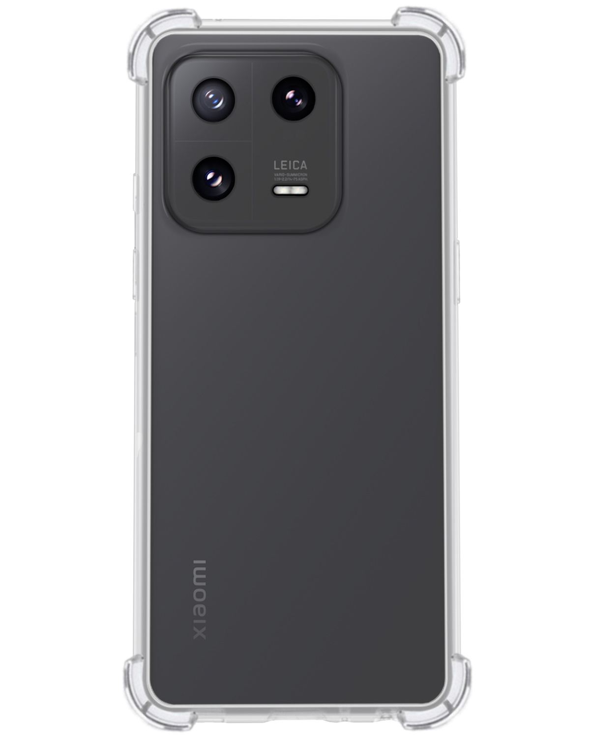Nomfy Xiaomi 13 Pro Hoesje Shock Proof Cover Case Shockproof - Xiaomi 13 Pro Hoes Shock Proof Back Case - Transparant