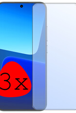 BASEY. Screenprotector Geschikt voor Xiaomi 13 Screenprotector Tempered Glass - Screenprotector Geschikt voor Xiaomi 13 Beschermglas Screen Protector Glas - 3 Stuks