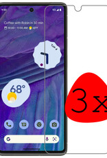 BASEY. Screenprotector Geschikt voor Google Pixel 7A Screenprotector Tempered Glass - Screenprotector Geschikt voor Google Pixel 7A Beschermglas Screen Protector Glas - 3 Stuks