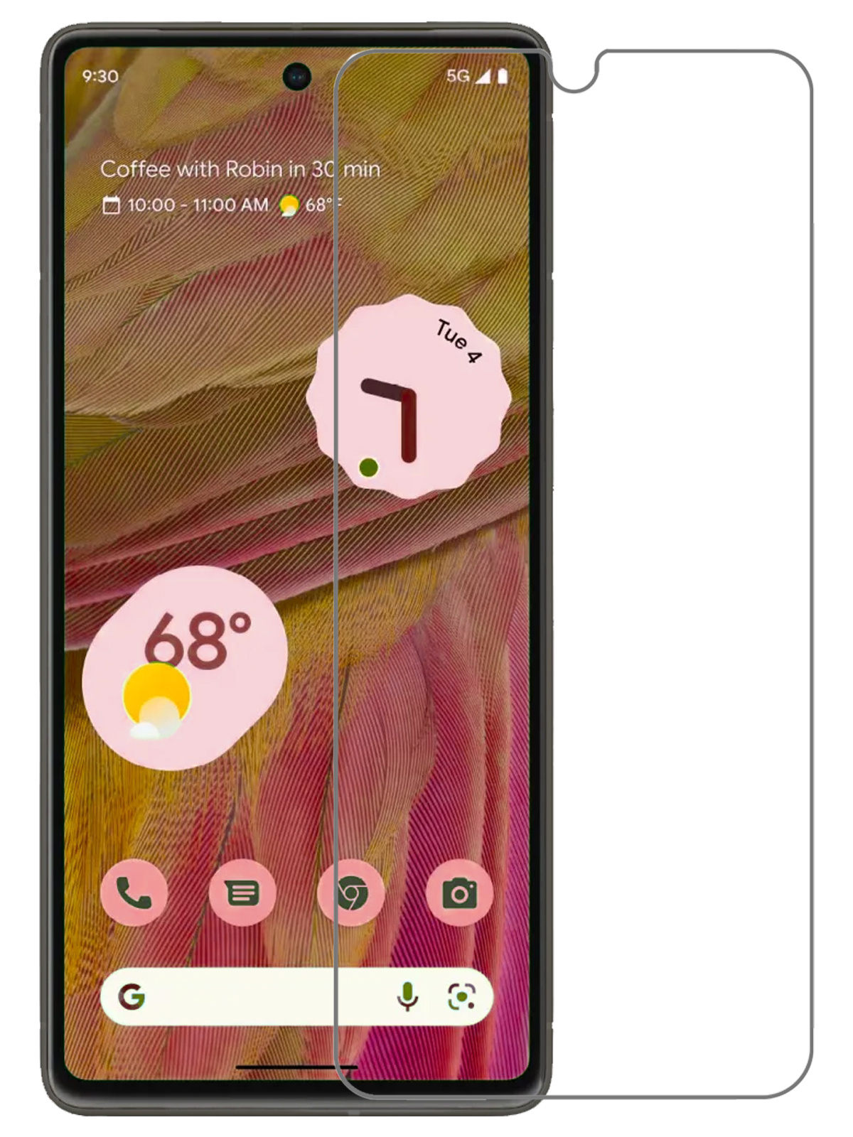 NoXx Screenprotector Geschikt voor Google Pixel 7A Screenprotector Tempered Glass Gehard Glas Beschermglas