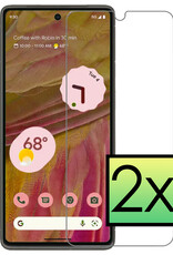 NoXx Screenprotector Geschikt voor Google Pixel 7A Screenprotector Tempered Glass Gehard Glas Beschermglas - 2x