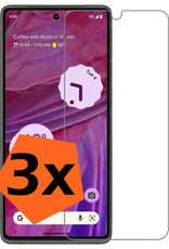 Nomfy Screenprotector Geschikt voor Google Pixel 7A Screenprotector Bescherm Glas Tempered Glass - Screenprotector Geschikt voor Google Pixel 7A Screen Protector - 3 PACK