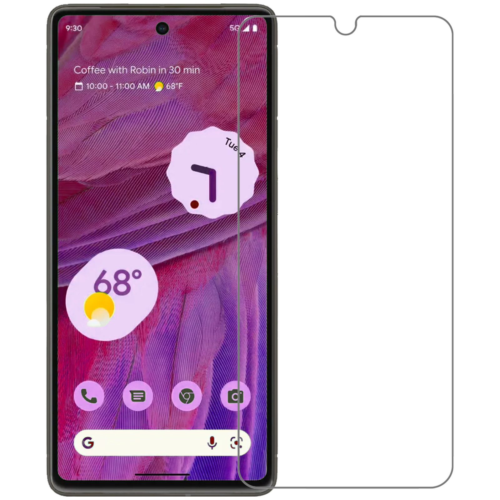 Nomfy Screenprotector Geschikt voor Google Pixel 7A Screenprotector Bescherm Glas Tempered Glass - Screenprotector Geschikt voor Google Pixel 7A Screen Protector - 3 PACK