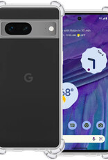 BASEY. Hoes Geschikt voor Google Pixel 7A Hoesje Shock Proof Case Hoes Siliconen - Hoesje Geschikt voor Google Pixel 7A Hoes Cover Shockproof - Transparant