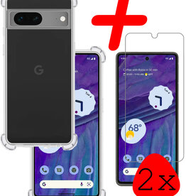 BASEY. BASEY. Google Pixel 7a Hoesje Shockproof Met 2x Screenprotector