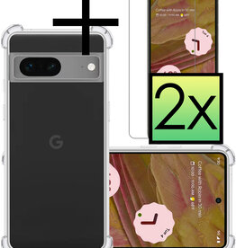 NoXx NoXx Google Pixel 7a Hoesje Shockproof Met 2x Screenprotector