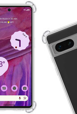 Nomfy Hoesje Geschikt voor Google Pixel 7A Hoesje Shock Proof Cover Case Shockproof Met Screenprotector - Hoes Geschikt voor Google Pixel 7A Hoes Siliconen Back Case - Transparant
