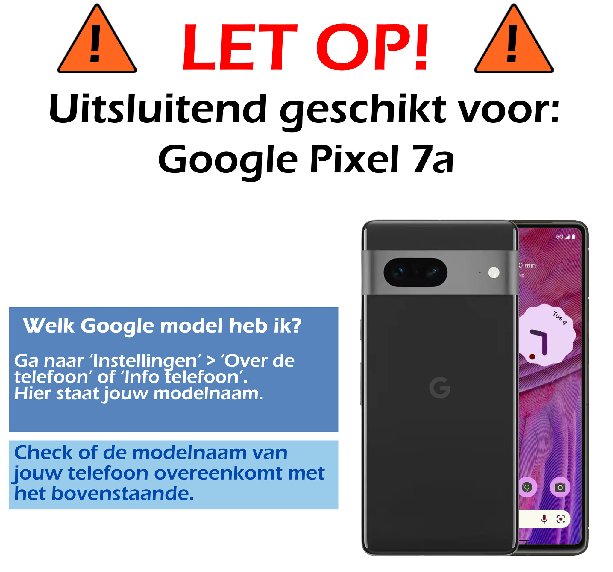 Nomfy Hoesje Geschikt voor Google Pixel 7A Hoesje Shock Proof Cover Case Shockproof Met Screenprotector - Hoes Geschikt voor Google Pixel 7A Hoes Siliconen Back Case - Transparant