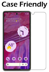 Nomfy Hoesje Geschikt voor Google Pixel 7A Hoesje Shock Proof Cover Case Shockproof Met Screenprotector - Hoes Geschikt voor Google Pixel 7A Hoes Siliconen Back Case - Transparant