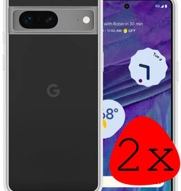 BASEY. BASEY. Google Pixel 7a Hoesje Siliconen - Transparant - 2 PACK
