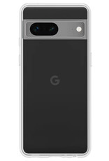 NoXx Hoes Geschikt voor Google Pixel 7A Hoesje Cover Siliconen Back Case Hoes Met Screenprotector - Transparant