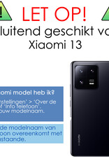 NoXx Screenprotector Geschikt voor Xiaomi 13 Screenprotector Tempered Glass Gehard Glas Beschermglas - 2x