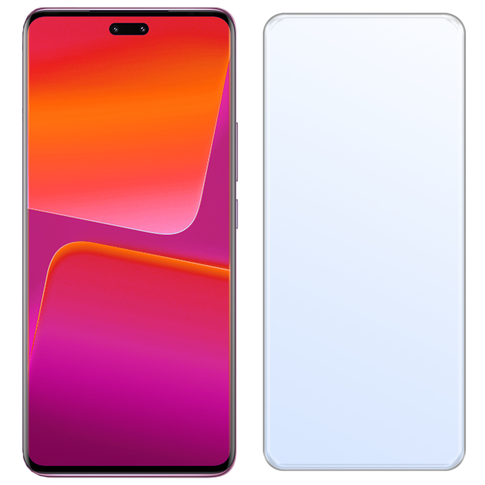 NoXx Screenprotector Geschikt voor Xiaomi 13 Lite Screenprotector Tempered Glass Gehard Glas Beschermglas - 3x