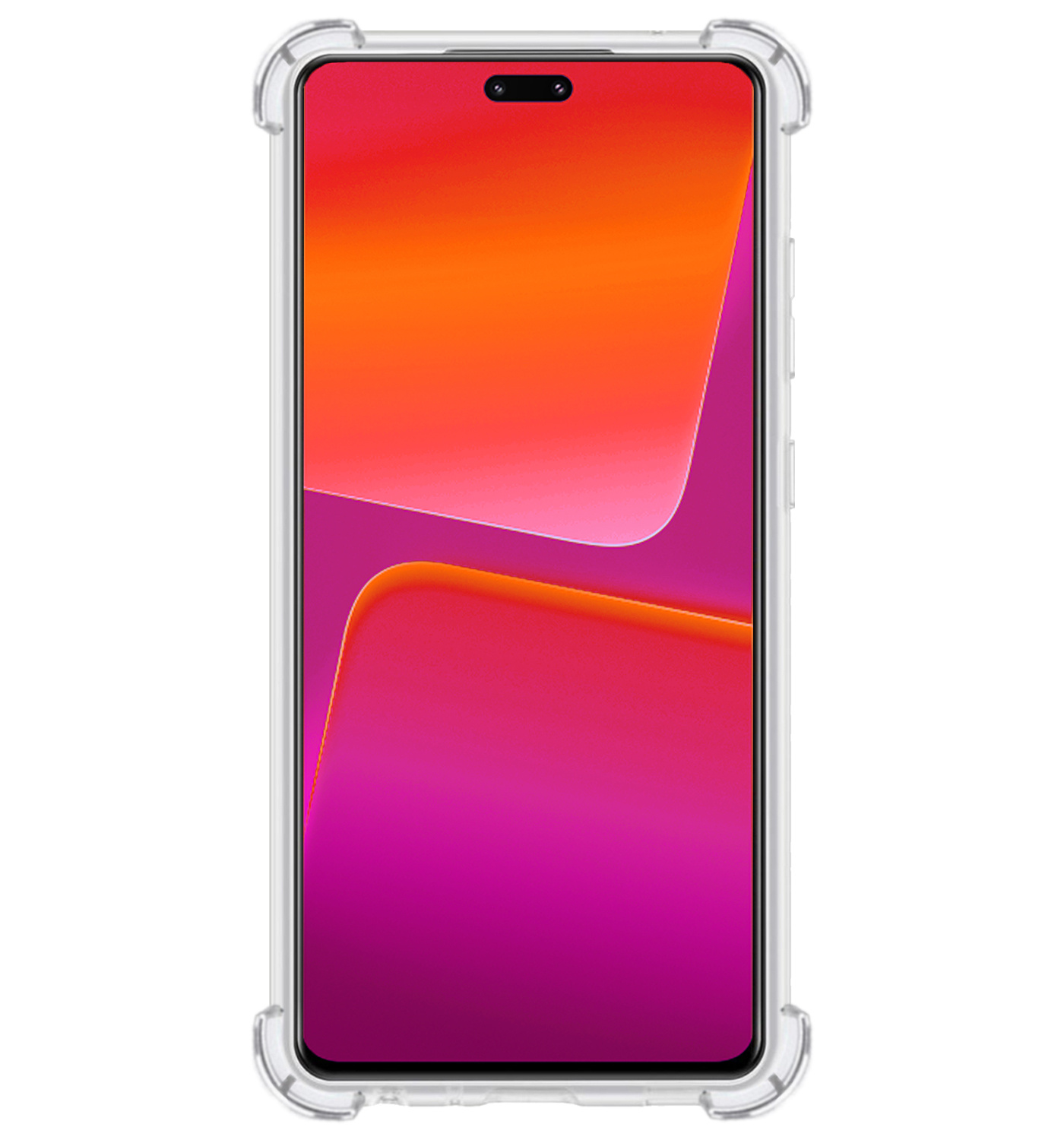 NoXx Hoes Geschikt voor Xiaomi 13 Lite Hoesje Siliconen Cover Shock Proof Back Case Shockproof Hoes Met 2x Screenprotector - Transparant