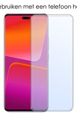 NoXx Hoes Geschikt voor Xiaomi 13 Lite Hoesje Siliconen Cover Shock Proof Back Case Shockproof Hoes Met 2x Screenprotector - Transparant