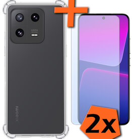 Nomfy Nomfy Xiaomi 13 Hoesje Shockproof Met 2x Screenprotector