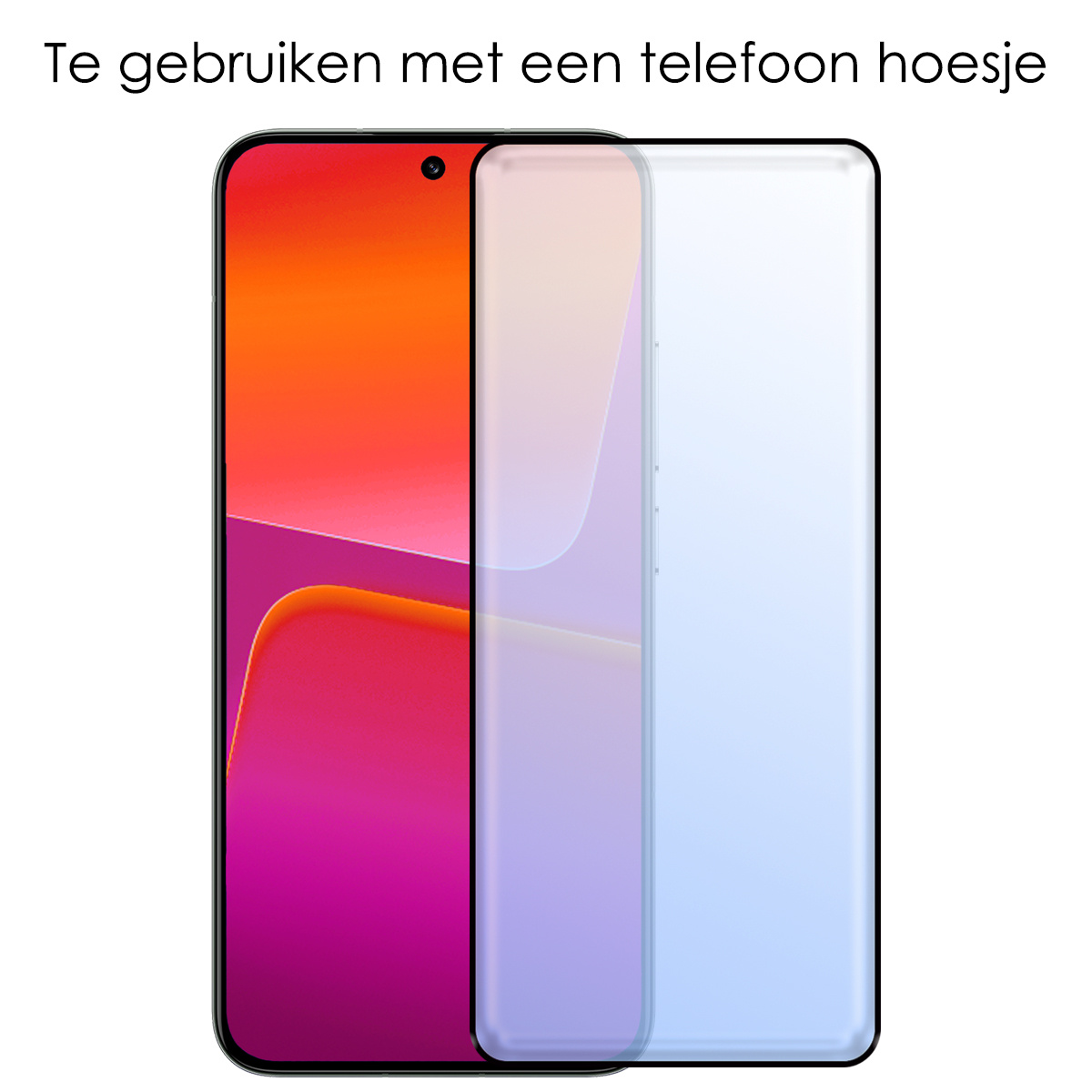 NoXx Hoes Geschikt voor Xiaomi 13 Pro Hoesje Siliconen Cover Shock Proof Back Case Shockproof Hoes Met Screenprotector - Transparant