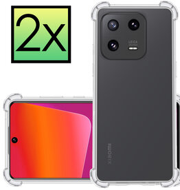 NoXx NoXx Xiaomi 13 Pro Hoesje Shockproof - Transparant - 2 PACK