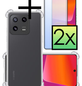 NoXx NoXx Xiaomi 13 Pro Hoesje Shockproof Met 2x Screenprotector