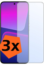 Nomfy Screenprotector Geschikt voor Xiaomi 13 Screenprotector Bescherm Glas Tempered Glass - Screenprotector Geschikt voor Xiaomi 13 Screen Protector - 3 PACK