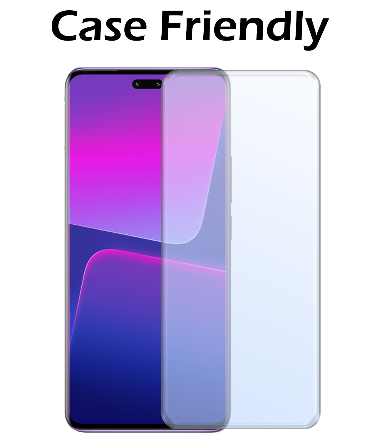 Nomfy Screenprotector Geschikt voor Xiaomi 13 Lite Screenprotector Bescherm Glas Tempered Glass - Screenprotector Geschikt voor Xiaomi 13 Lite Screen Protector - 2 PACK