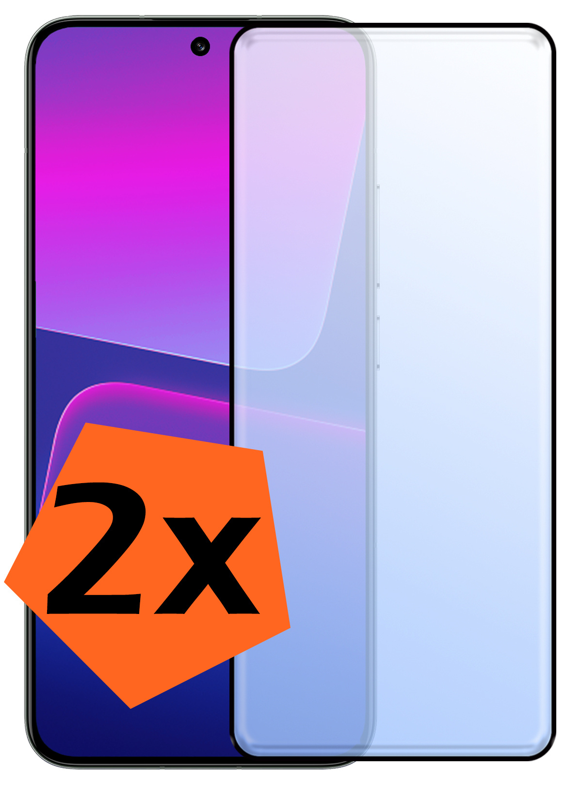 Nomfy Screenprotector Geschikt voor Xiaomi 13 Pro Screenprotector Bescherm Glas - Screenprotector Geschikt voor Xiaomi 13 Pro Screen Protector Tempered Glass Full Screen Full Cover - 2 PACK
