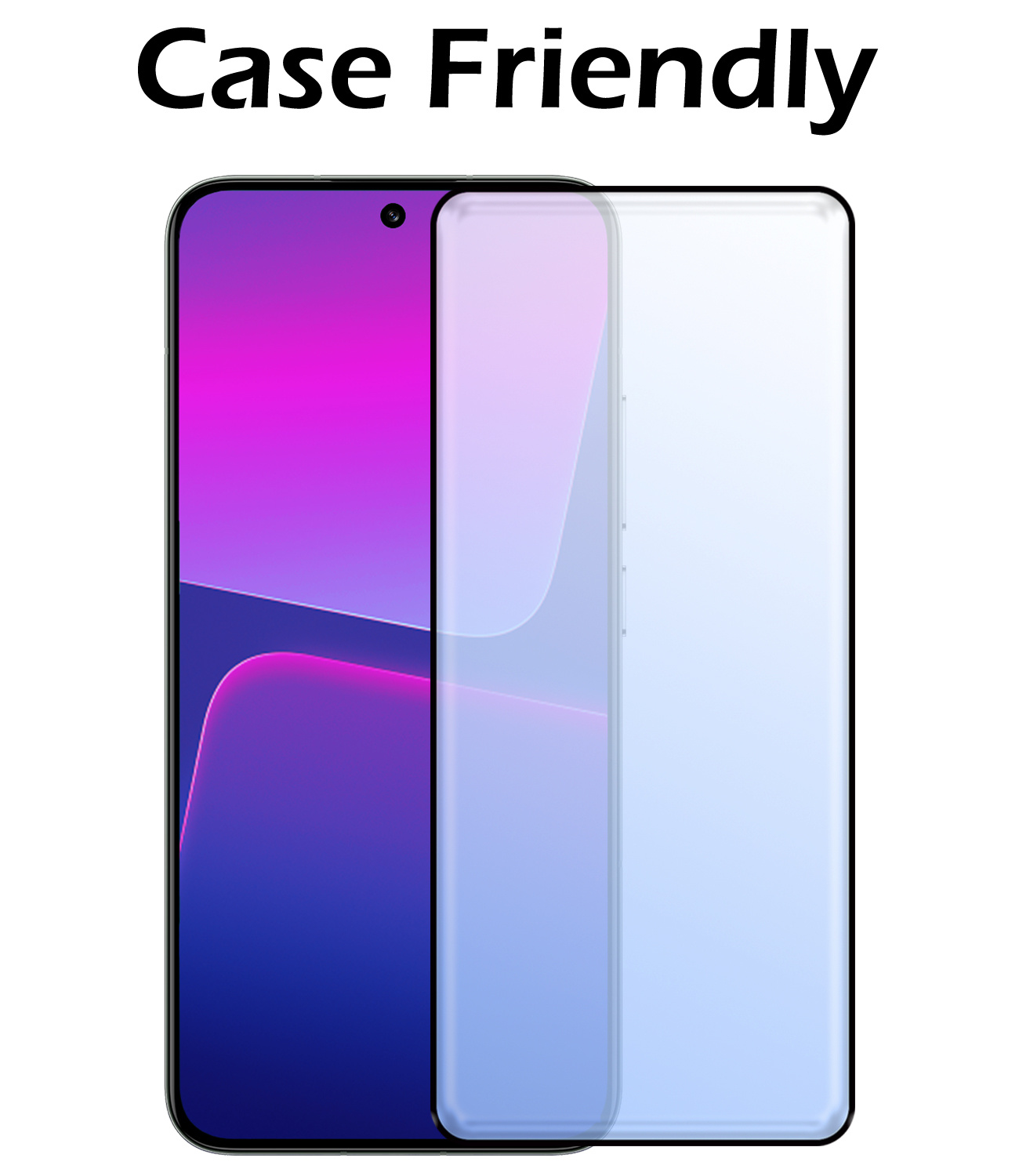 Nomfy Screenprotector Geschikt voor Xiaomi 13 Pro Screenprotector Bescherm Glas - Screenprotector Geschikt voor Xiaomi 13 Pro Screen Protector Tempered Glass Full Screen Full Cover - 2 PACK