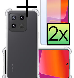 NoXx NoXx Xiaomi 13 Hoesje Shockproof Met 2x Screenprotector