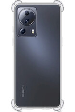 BASEY. Hoes Geschikt voor Xiaomi 13 Lite Hoesje Shock Proof Case Hoes Siliconen Met Screenprotector - Hoesje Geschikt voor Xiaomi 13 Lite Hoes Cover Shockproof - Transparant